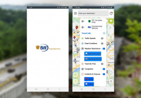 Use 511PA for real-time detour route travel estimates and hands-free navigation 