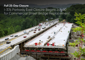 I-376 Parkway East Closure Begins at 9pm on Friday, July 10 with Significant Det